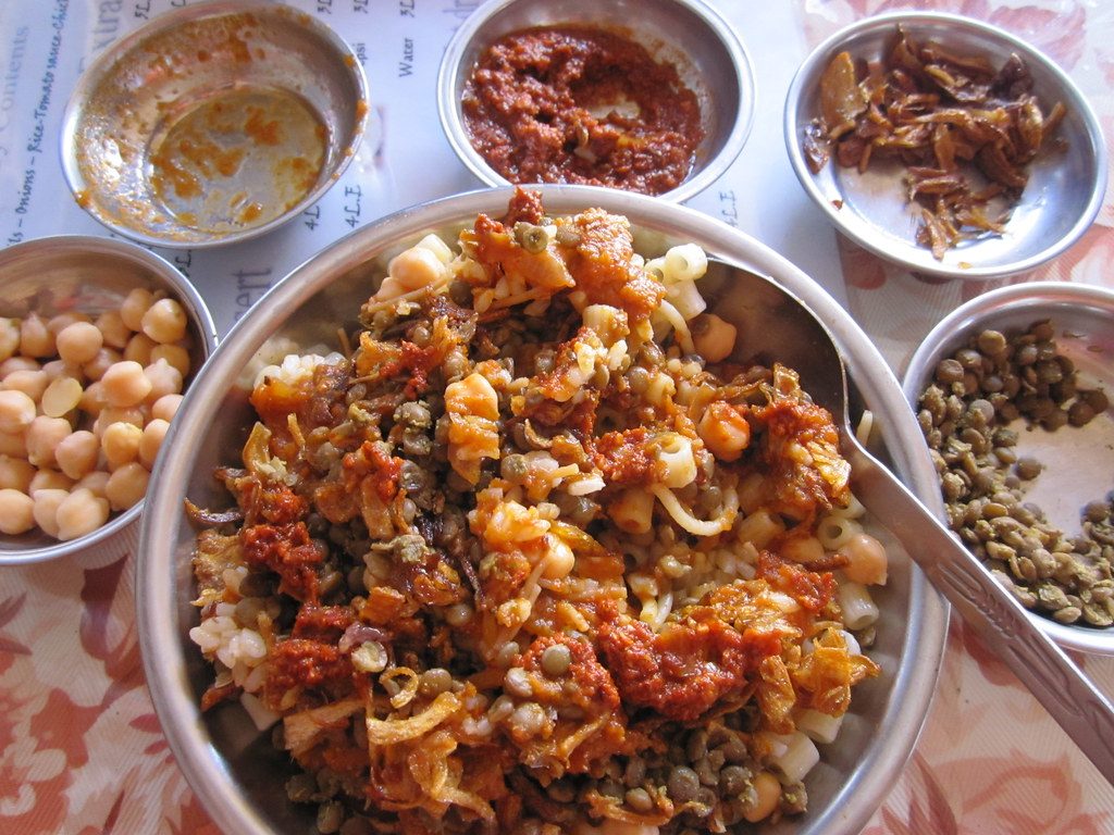 Social Media/ طبق كشري من أحد المطاعم الشعبية في القاهرة