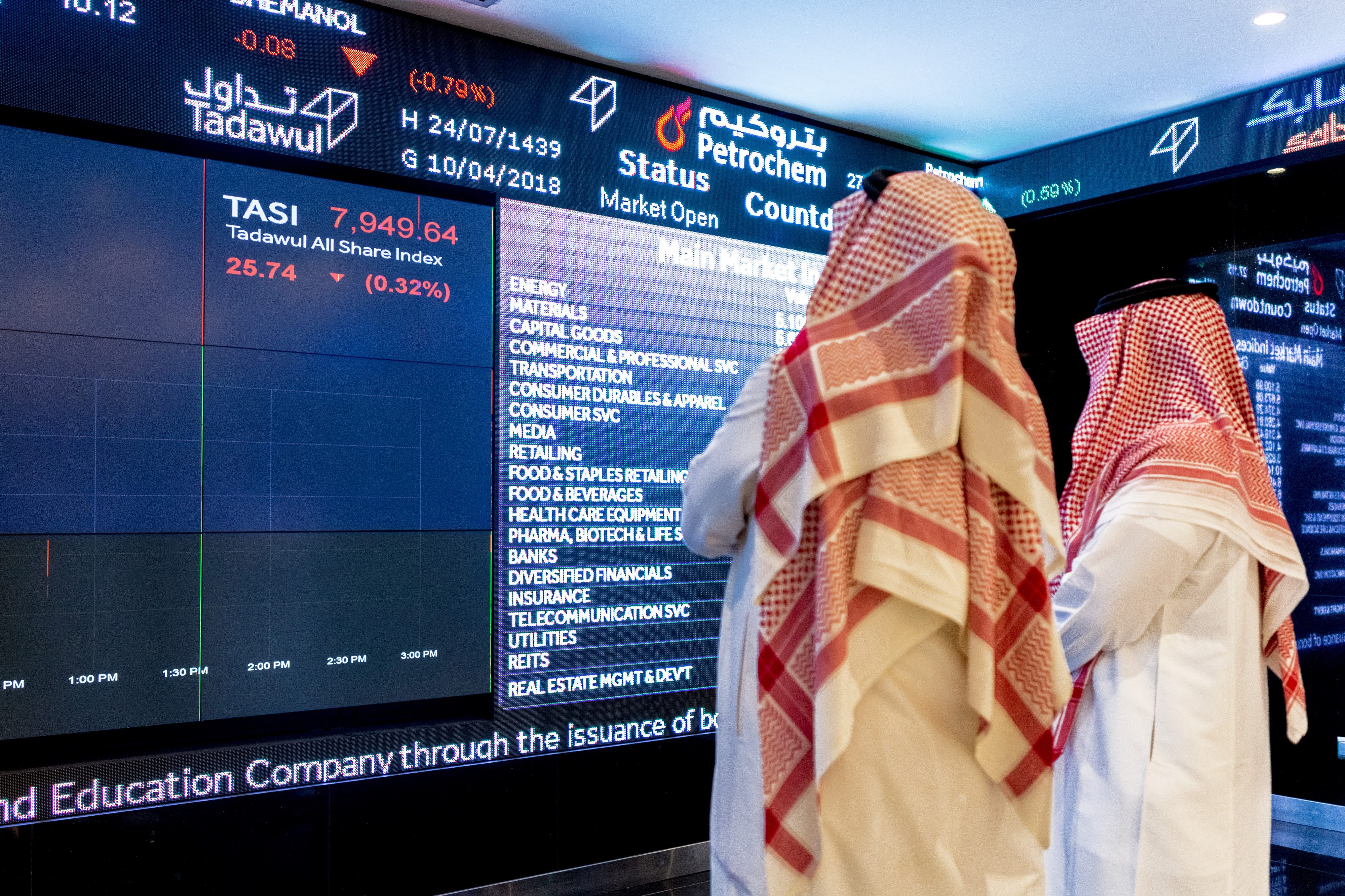 البورصة السعودية شهدت خسائر كبيرة بعد الاعتراف بمقتل خاشقجي/REUTERS