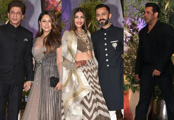 بالفيديو.. شاروخان وأشهر نجوم بوليوود يشعلون حفل زفاف الممثلة سونام كابور في الهند