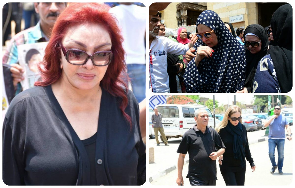 الظهور الأول لنجلاء فتحي في تشييع مديحة يسري… والنجمات في نوبة بكاء شديدة