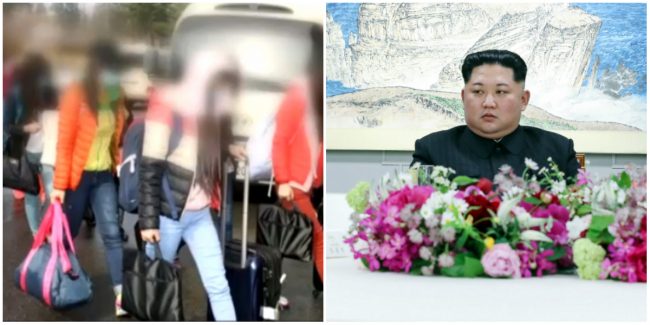 سمعنا كم استغرق الأمر عناءً طويلاً لإزالة التوترات مع كيم جونغ.. لكن 12 نادلة قد يفجرن علاقته مجدداً مع كوريا الجنوبية