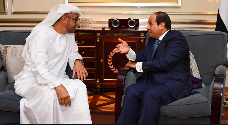محمد بن زايد المنقذ الدائم للرئيس السيسي