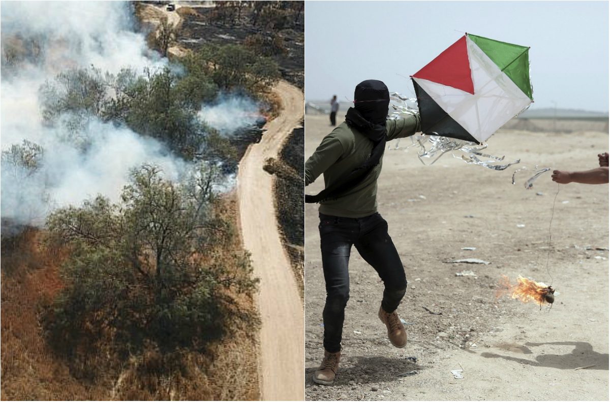 طائرات ورقية تتدلى منها جمرات وقطع قماش مشتعلة تنطلق من غزة وتخلّف حرائق كلفت إسرائيل 2 مليون دولار
