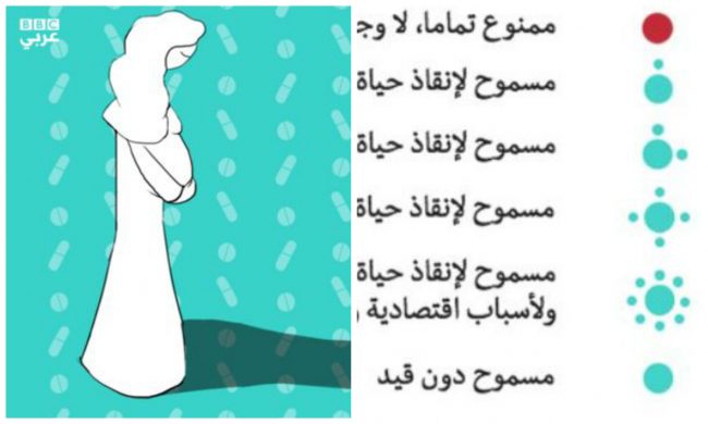 الدول العربية التي تسمح بالإجهاض دون قيد والدول التي تضع شروطا.. وأخرى تمنعه تماماً