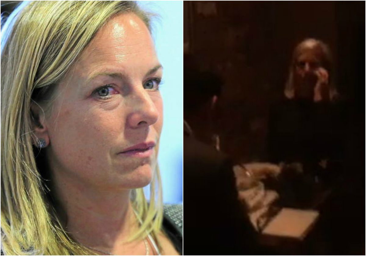 “عار عليك!”.. السيدة الشقراء التي “هوجمت” أثناء تناول العشاء بأحد المطاعم هي وزيرة أميركية.. لكن ما السبب؟  