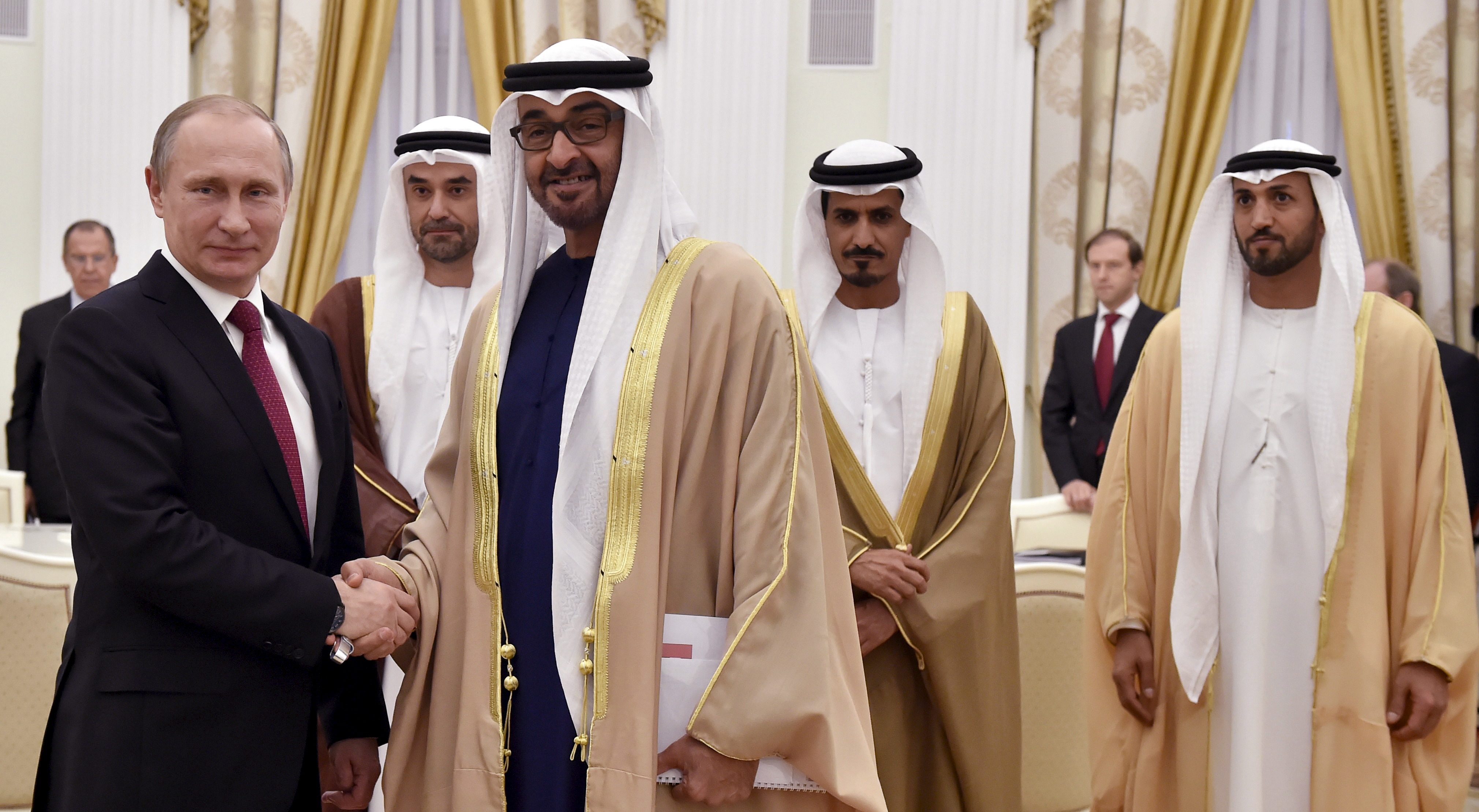 محمد بن زايد وبوتين 