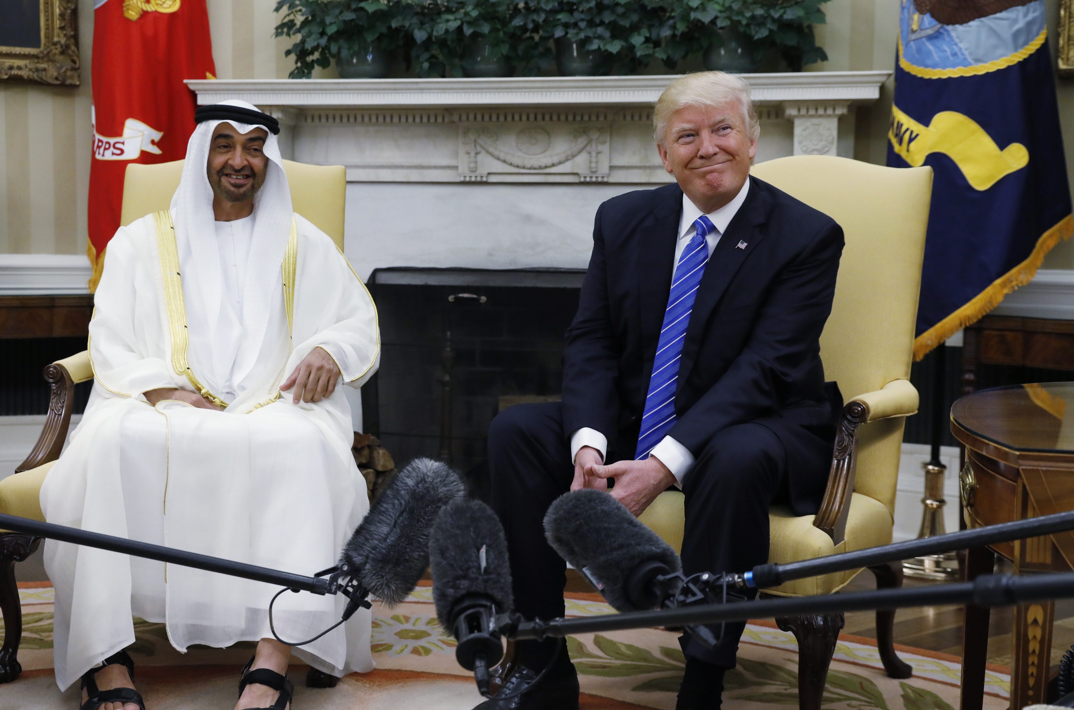 ترمب ومحمد بن زايد