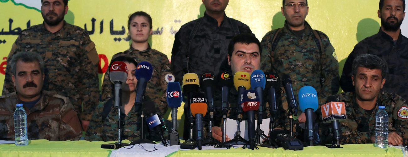 القوة الأمريكية دخلت سوريا برفقة قوات سوريا الديمقراطية التي يتزعمها الأكراد/REUTERS