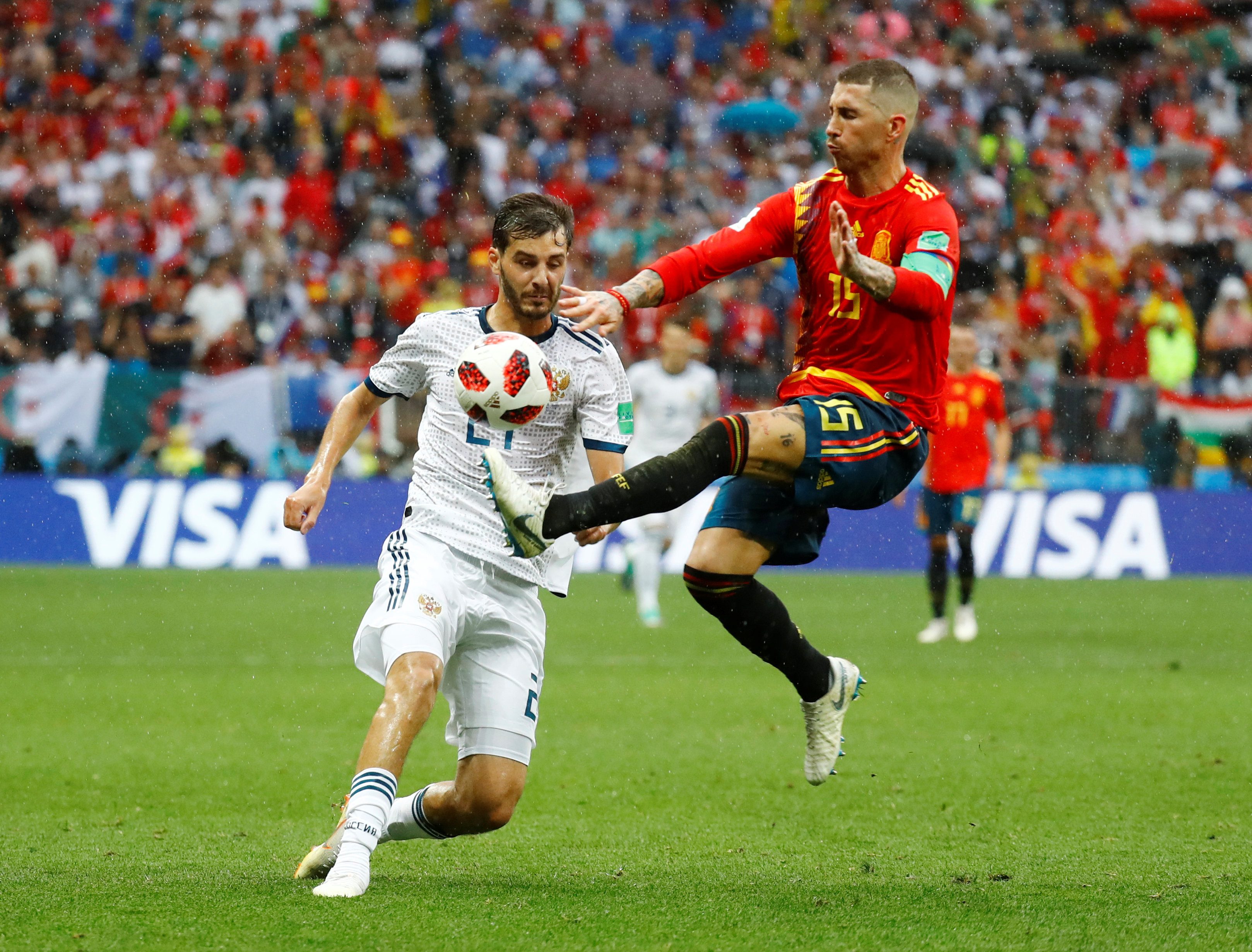 مباراة روسيا وإسبانيا شهدت حدثاً هو الأول من نوعه في تاريخ كأس العالم