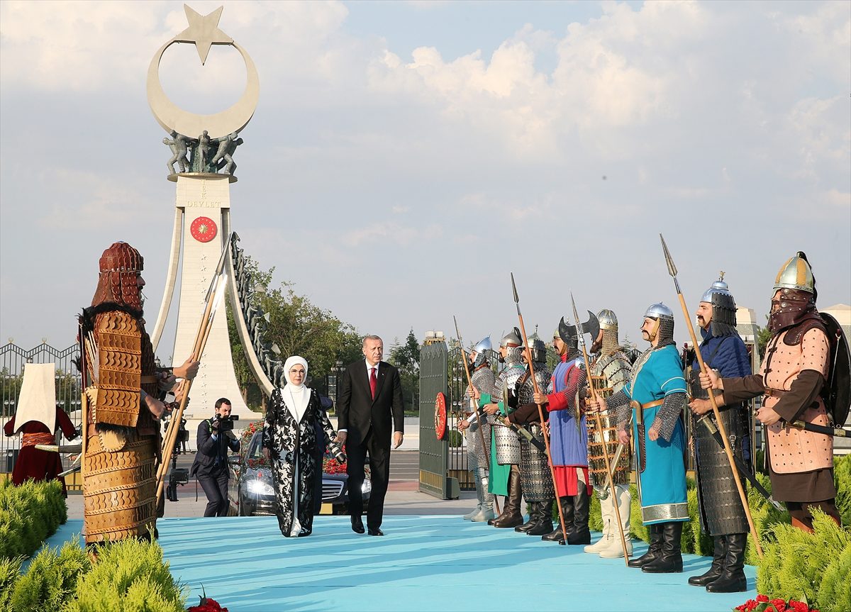أردوغان خلال حفل تنصيبه رئيساً لتركيا