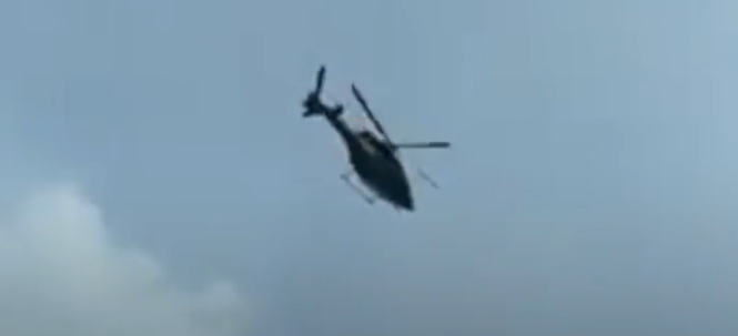 سقوط طائرة هليكوبتر في الصين