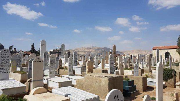 مقبرة بالقرب من العاصمة السورية دمشق