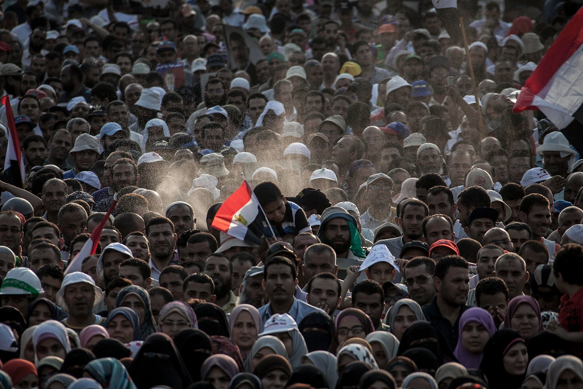 متظاهرون مصريون في ميدان التحرير عام 2011