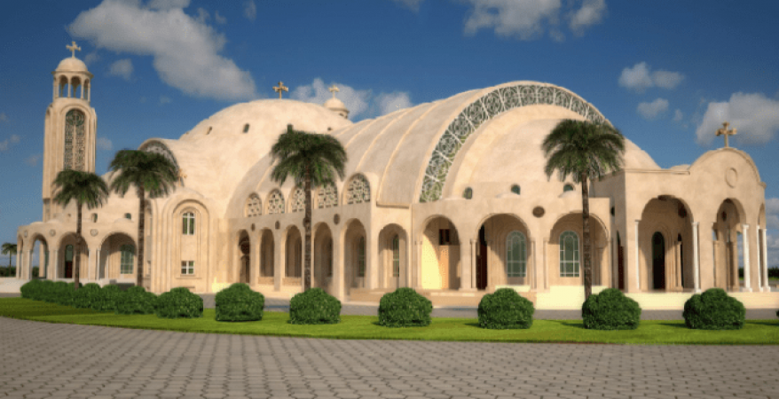 مبنى كنيسة السيد المسيح بالعاصمة الإدارية الجديدة