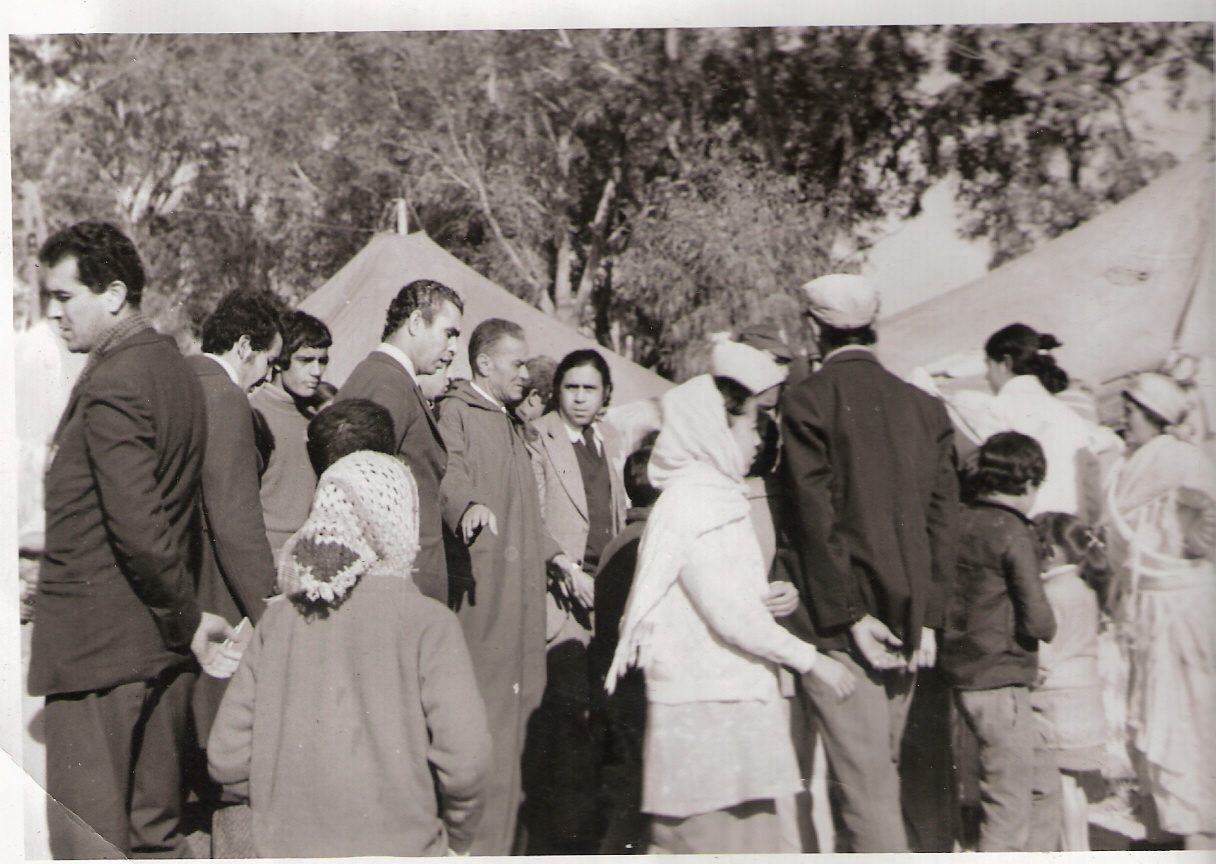 صورة من أحد المخيمات على الحدود