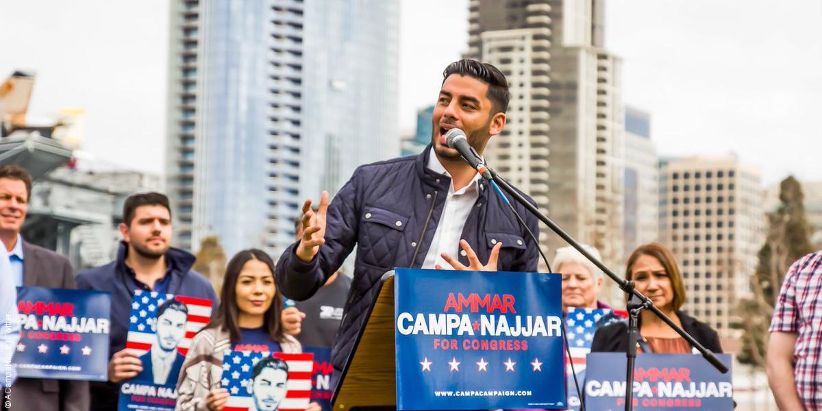 “عمار كامبا نجار” مرشح الطبقة العاملة للكونغرس الأميركي.. قضى جزءاً من طفولته في غزة، وعمل بواباً لمساعدة أسرته