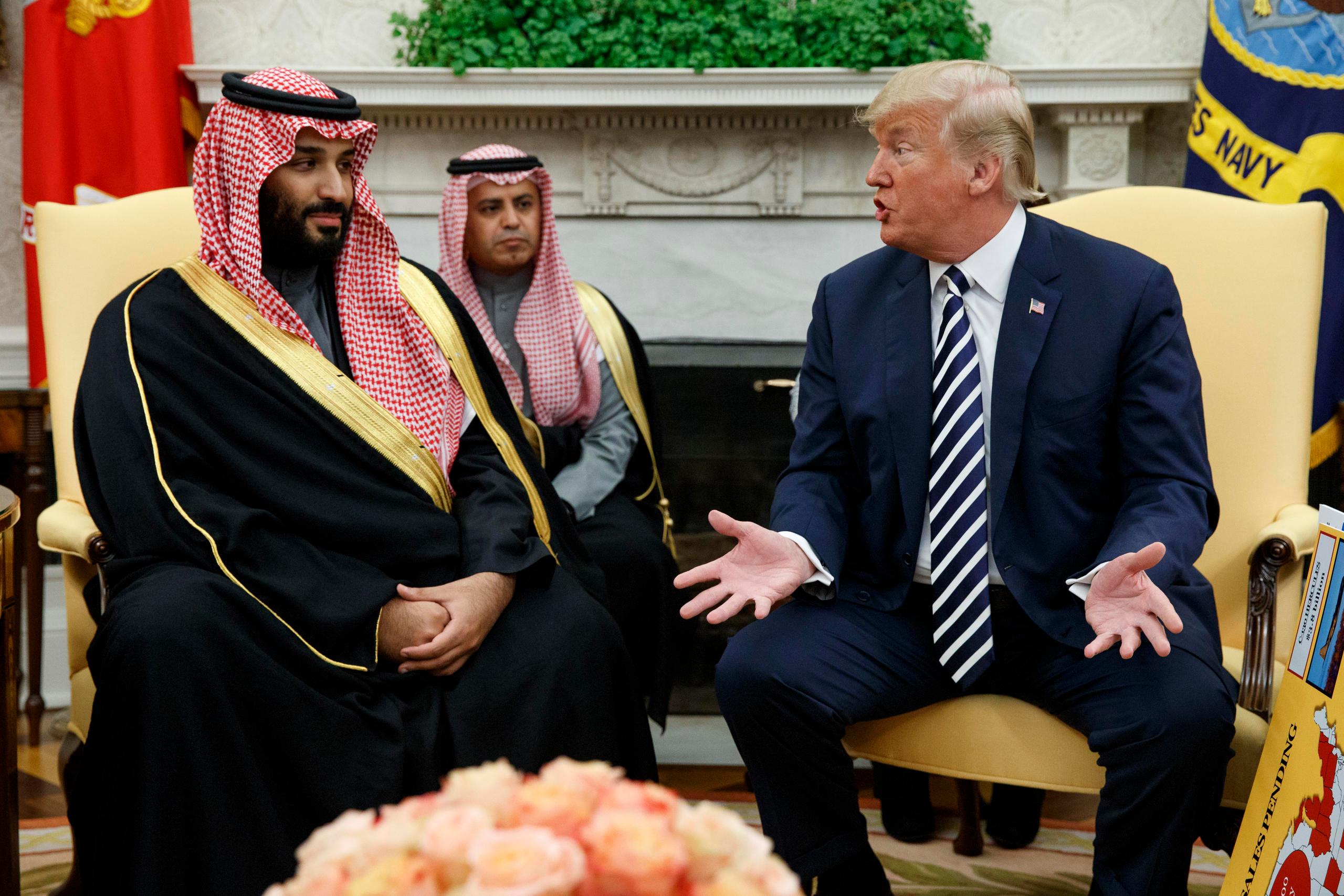 دونالد ترمب ومحمد بن سلمان /رويترز