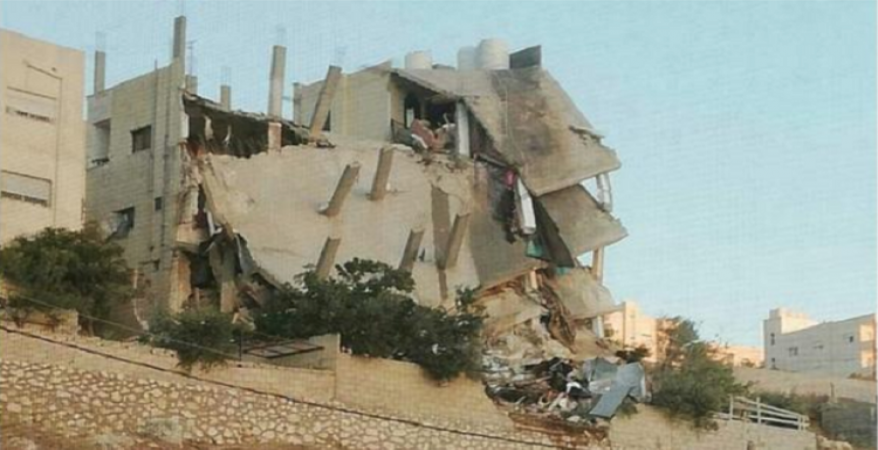 تفجير مبنى في الأردن