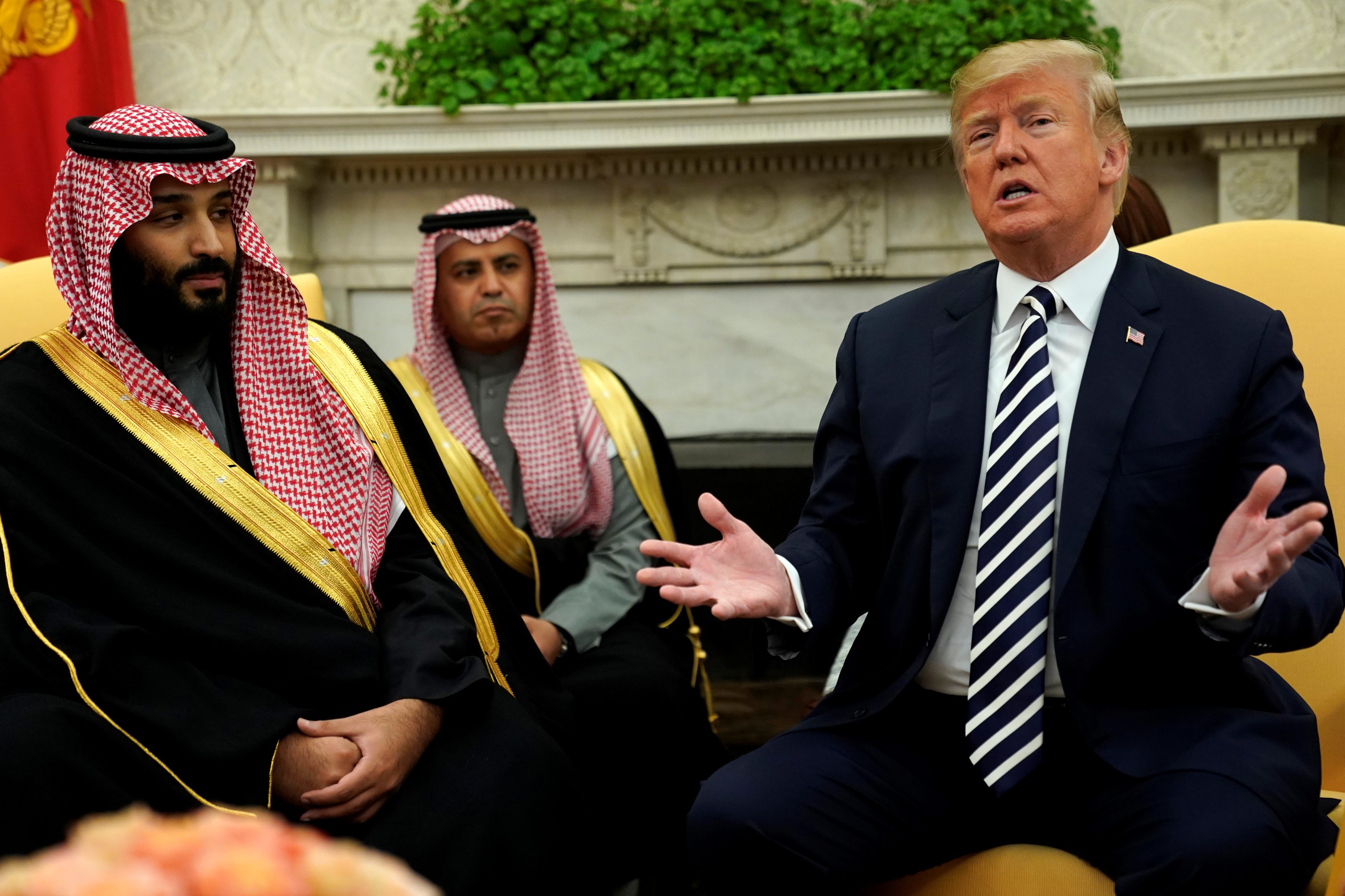 دونالد ترمب رفقة الأمير محمد بن سلمان
