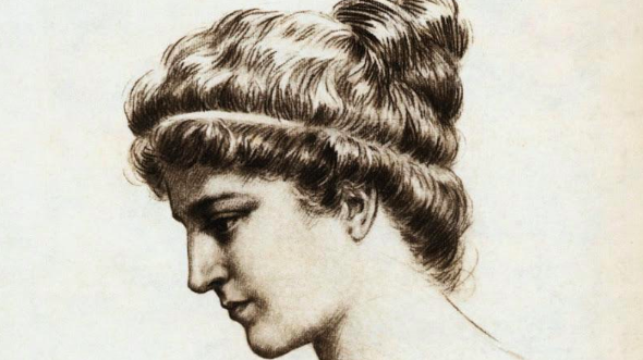 هذه الصورة الخيالية لهيباتيا من الفنان Jules Maurice Gaspard 