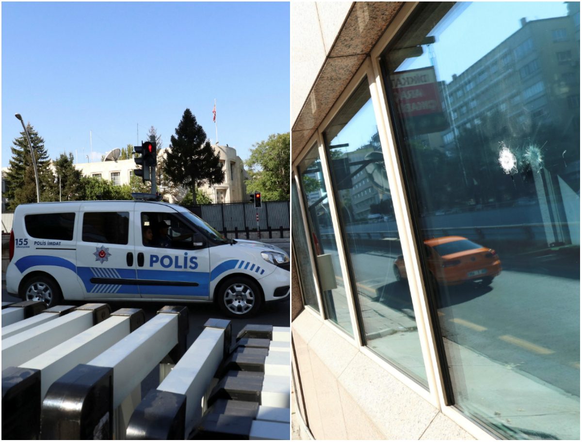 الأجهزة الأمنية تصل لمطلقي النار على سفارة أميركا في أنقرة بعد أن دققت في 200 كاميرا مراقبة.. ماذا قالا أثناء التحقيق؟