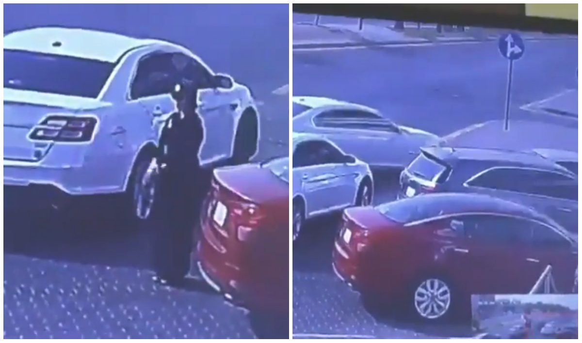 فتاة تسرق سيارة