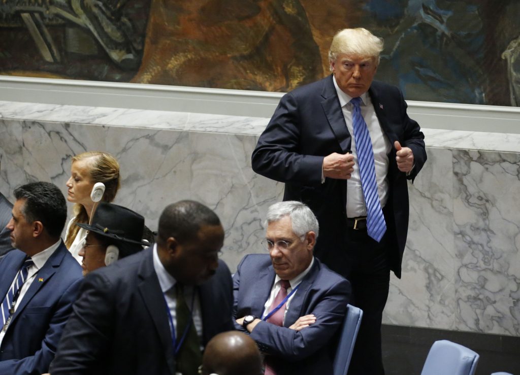 سخرية من ترمب في الأمم المتحدة الضحك على ترمب في الأمم المتحدة