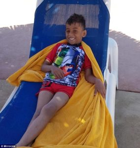 إصابة طفل بريطاني الغردقة مصر