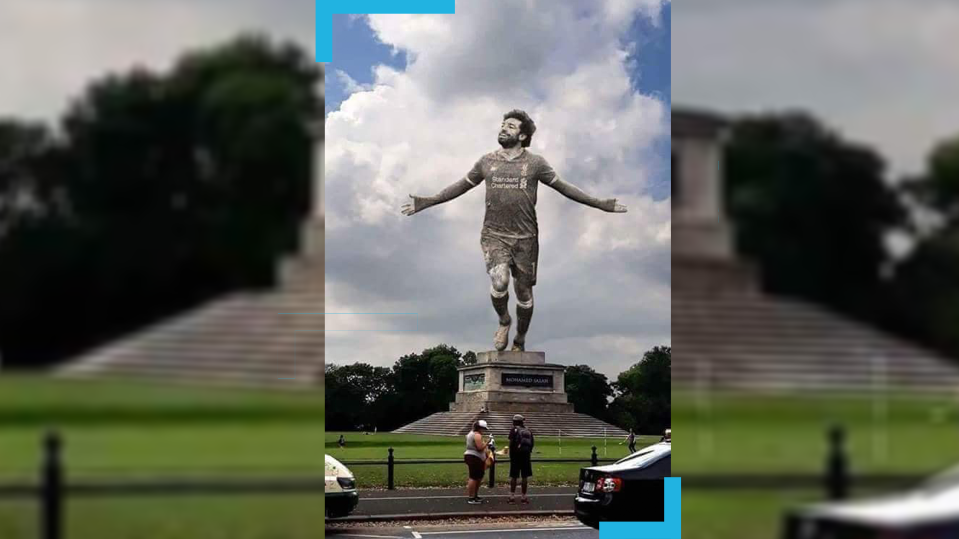 حقيقة تمثال صلاح في إنكلترا: التمثال المنتشر مفبرك.. والحقيقي تمت سرقته من قبل هؤلاء