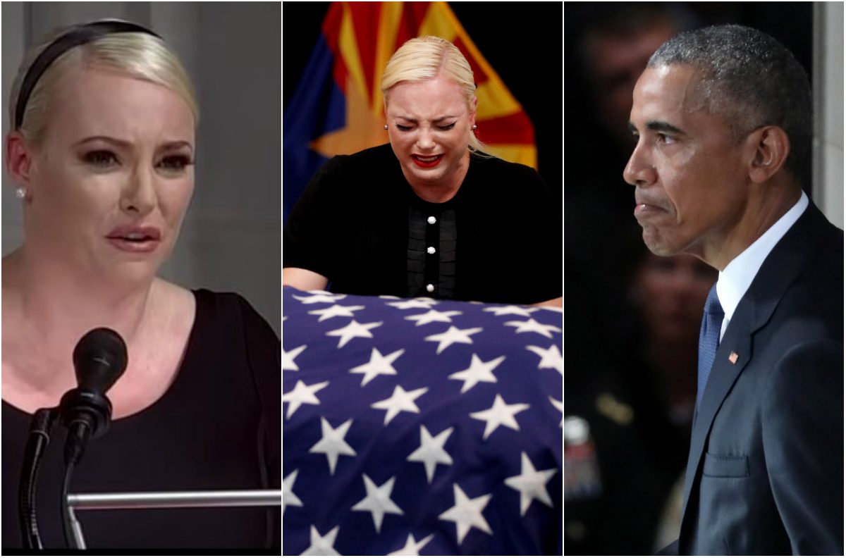 ابنة ماكين تهاجم ترمب أثناء تأبين والدها وأوباما يوجّه له رسائل مبطنة (فيديو)