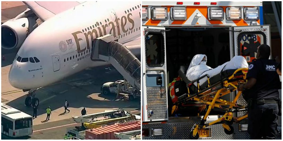 طيران الإمارات ركاب مرض نيويورك تحقيق