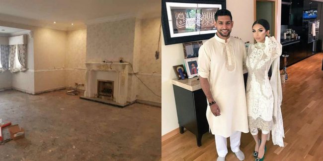 رغم الأقاويل التي تحيط بحياته الزوجيّة.. الملاكم أمير خان يستبدل قصره بمنزل من 4 غرف وزوجته تنفق 320 ألف دولار لتجديده!