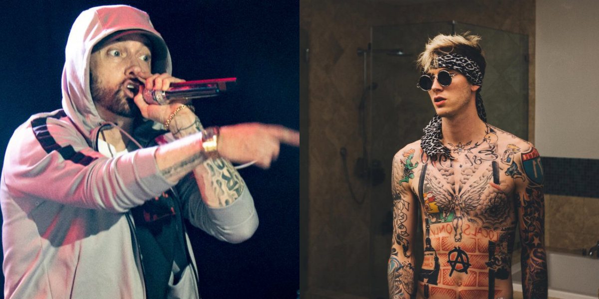 “حرب غنائية” بين Eminem وMGK بسبب إساءة لطفلة!