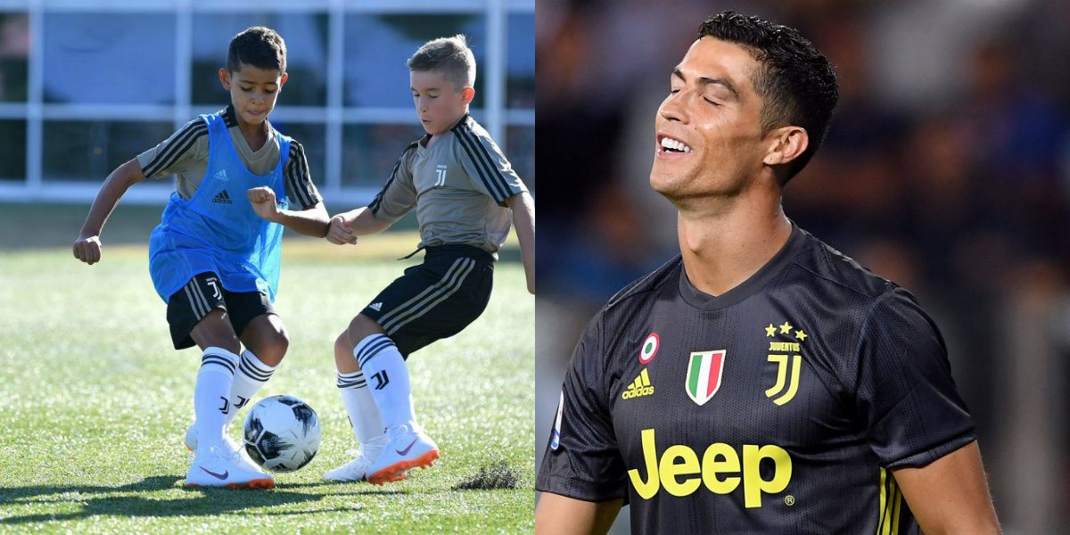 ما عجز عنه كريستيانو رونالدو حققه ابنه بكل سهولة! (فيديو)