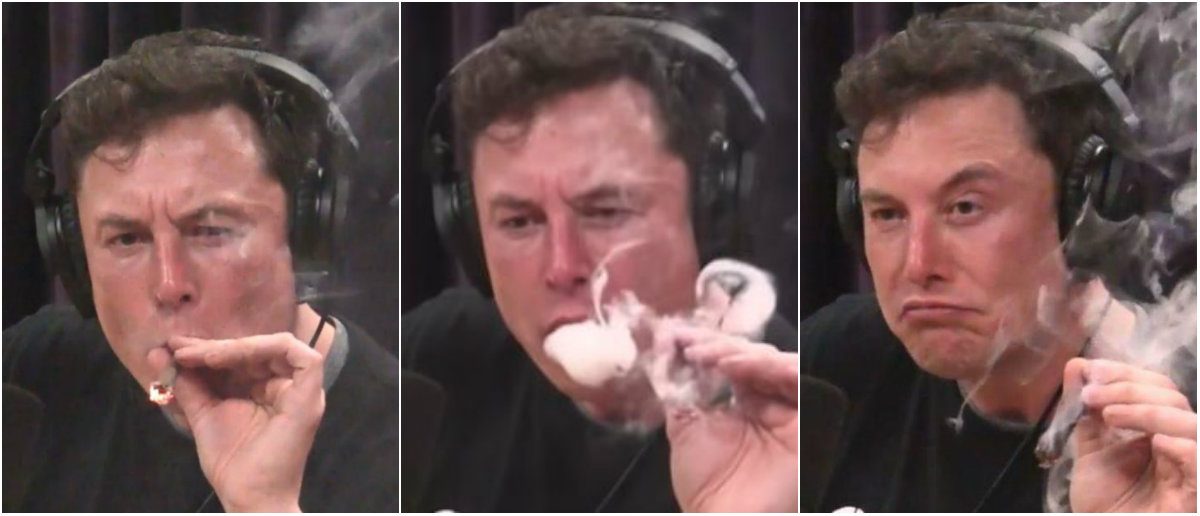 إيلون ماسك يدخن الماريغوانا أثناء بث حيّ عبر الإنترنت