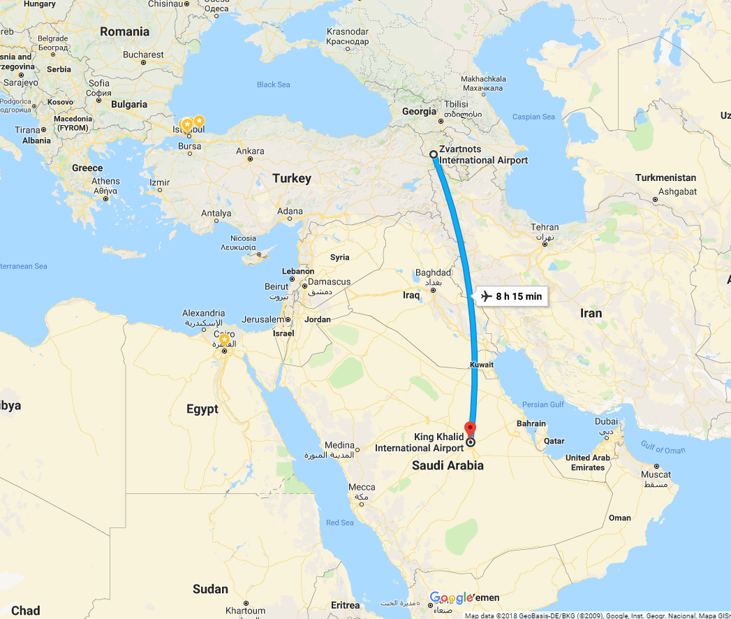 من أرمينيا إلى السعودية