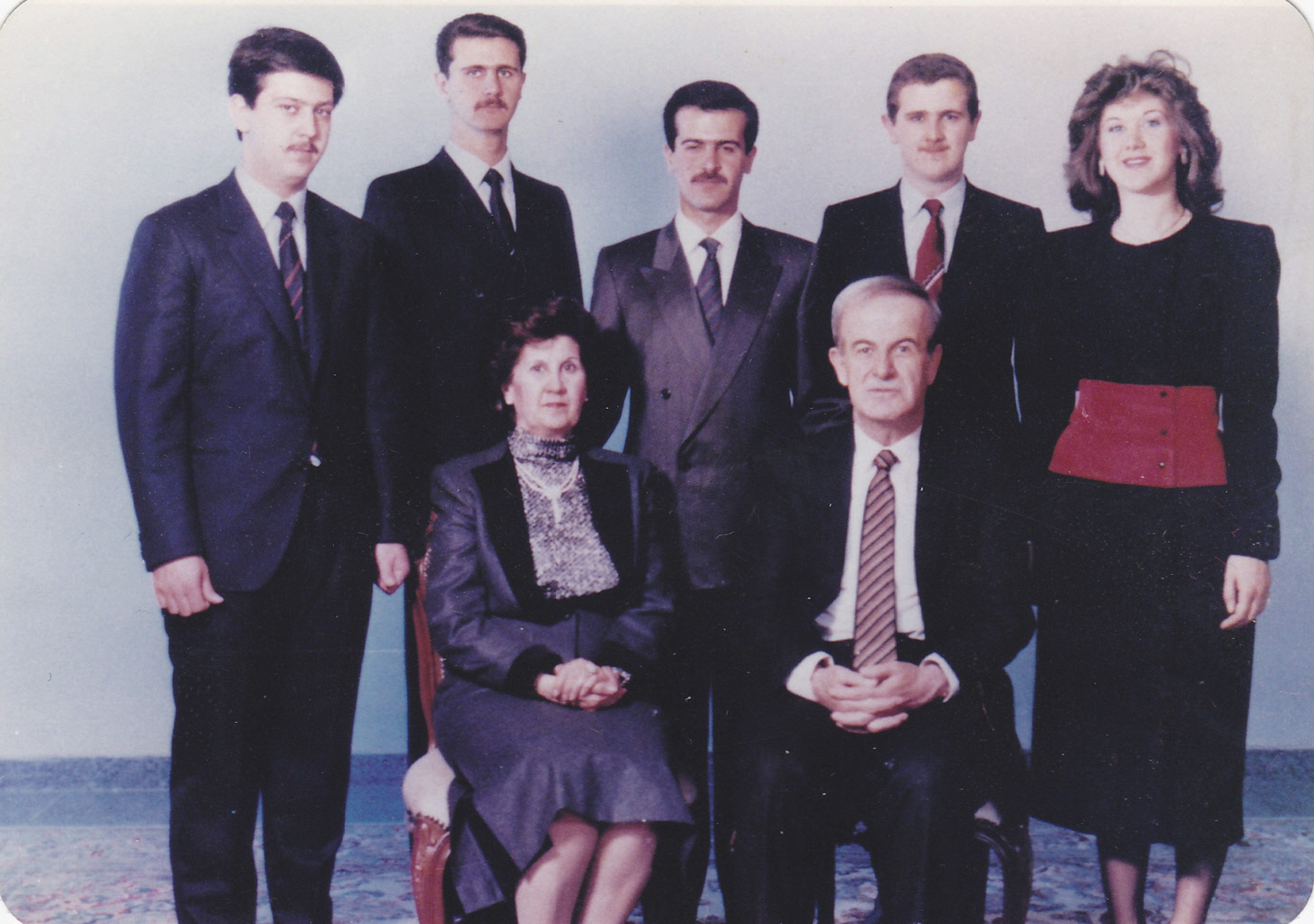 أسرة الرئيس السوري الراحل حافط الأسد/Reuters