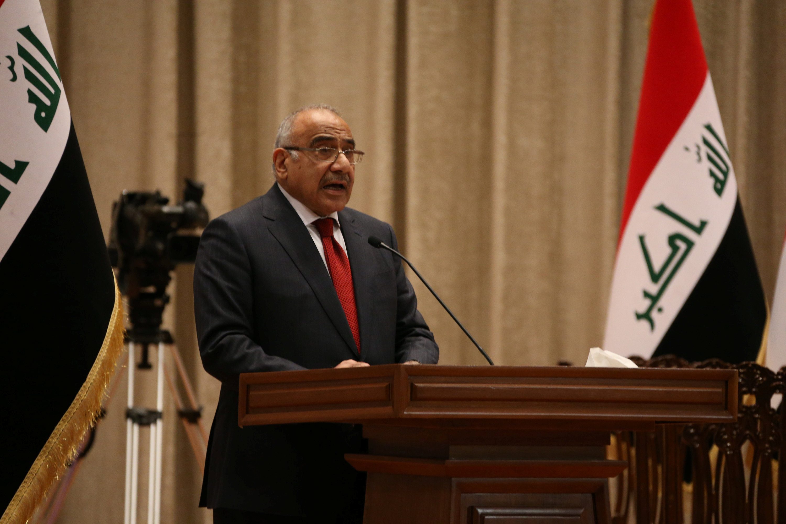 عادل عبدالمهدي رئيس الحكومة العراقية/REUTERS
