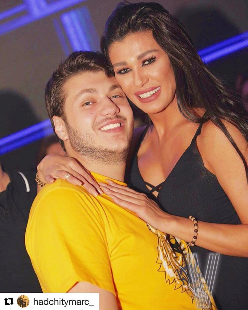 نادين الراسي وابنها