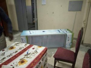 Social Media/ لاعبو المصري البورسعيدي حطَّموا غرفة الملابس وتشاجروا مع الجماهير