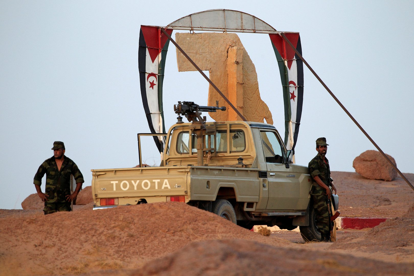 مقاتلون من جبهة البوليساريو/ REUTERS