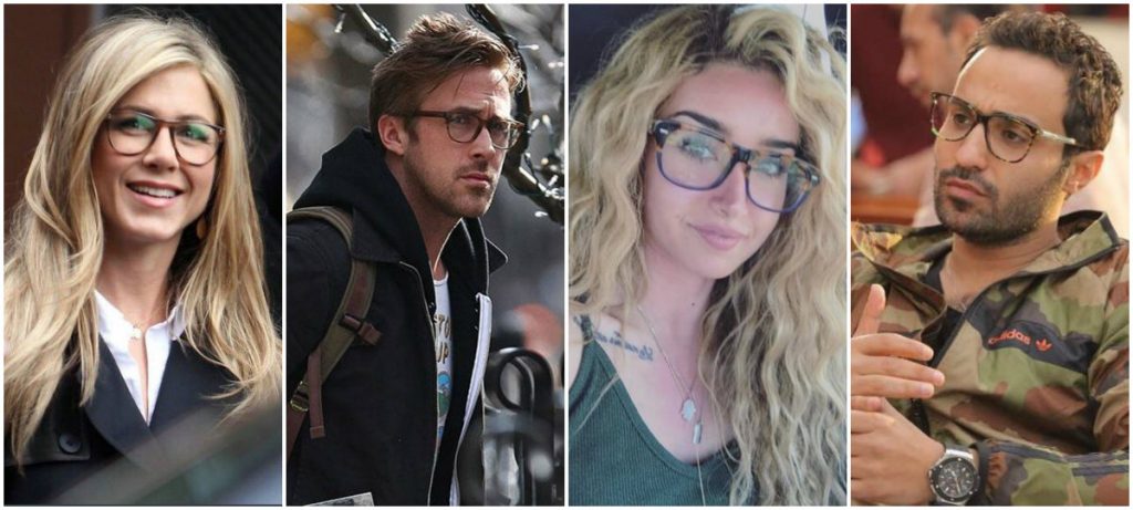 موظة النظارات الطبية للمشاهير