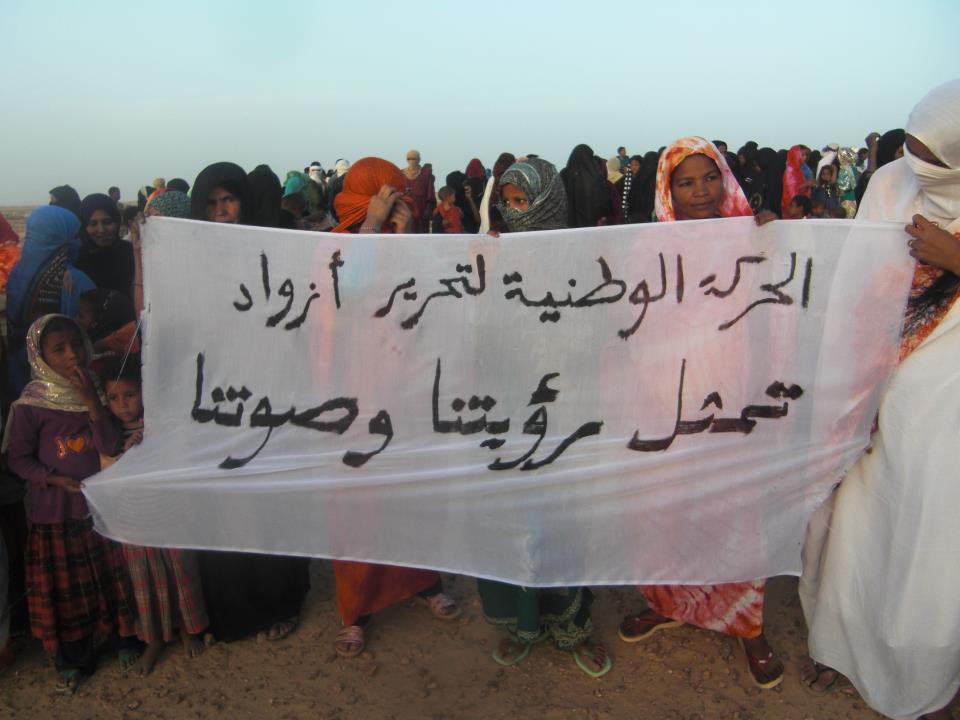 متظاهرون مؤيدون للحركة الوطنية لتحرير أزواد/wikimedia