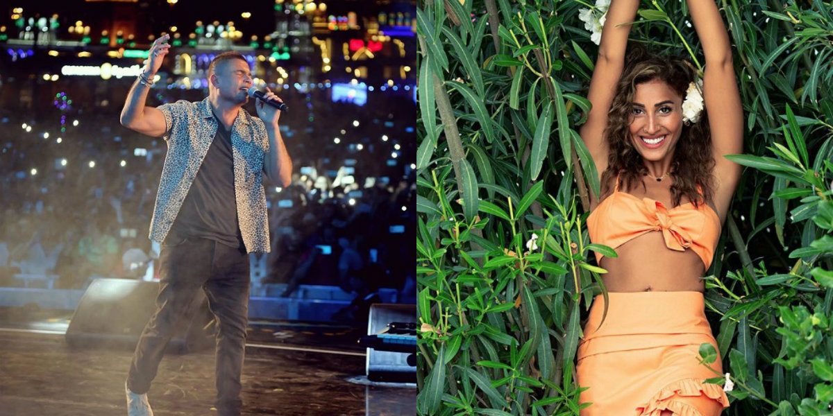 عمرو دياب ودينا الشربيني