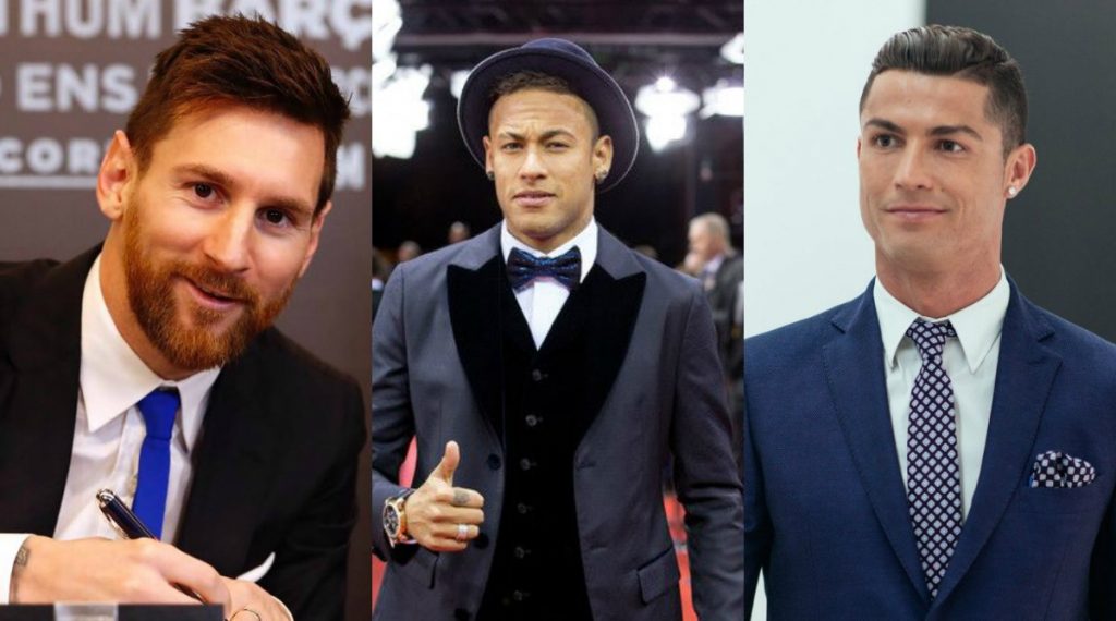 رونالدو ونيمار وميسي