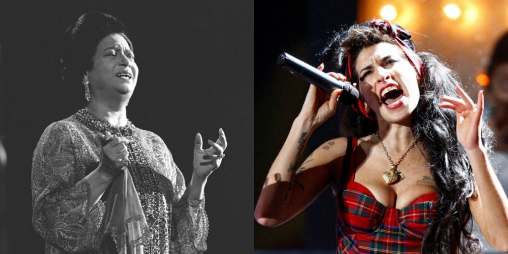 Social Media/ إيمي واينهاوس وأم كلثوم