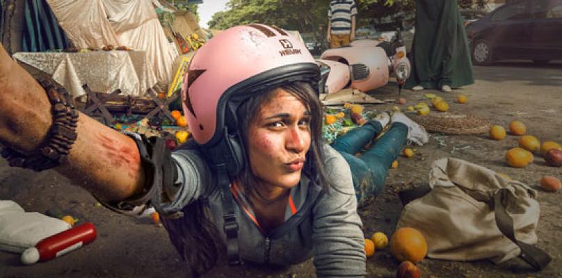 أول stunt girl في مصر