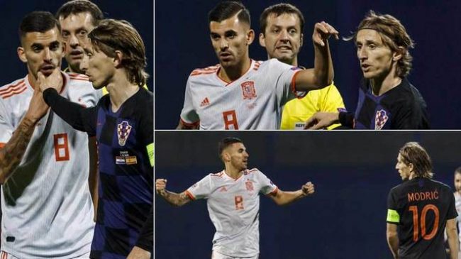 صراع بين مودريتش وسيبايوس في مباراة كرواتيا وإسبانيا.. هل يدفع ريال مدريد الثمن؟