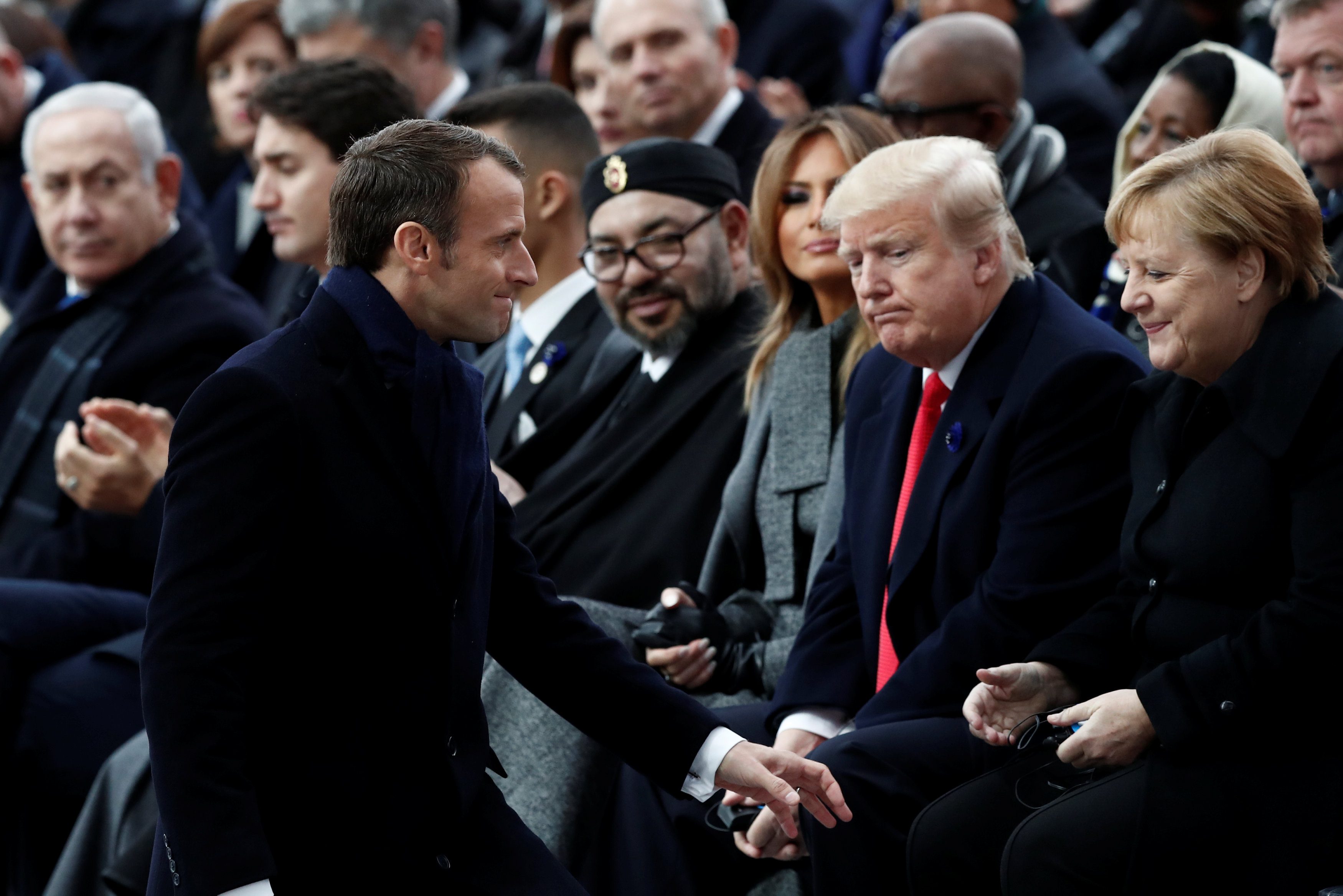 ماكرون رد على ترمب الذي انتقده في تويتر