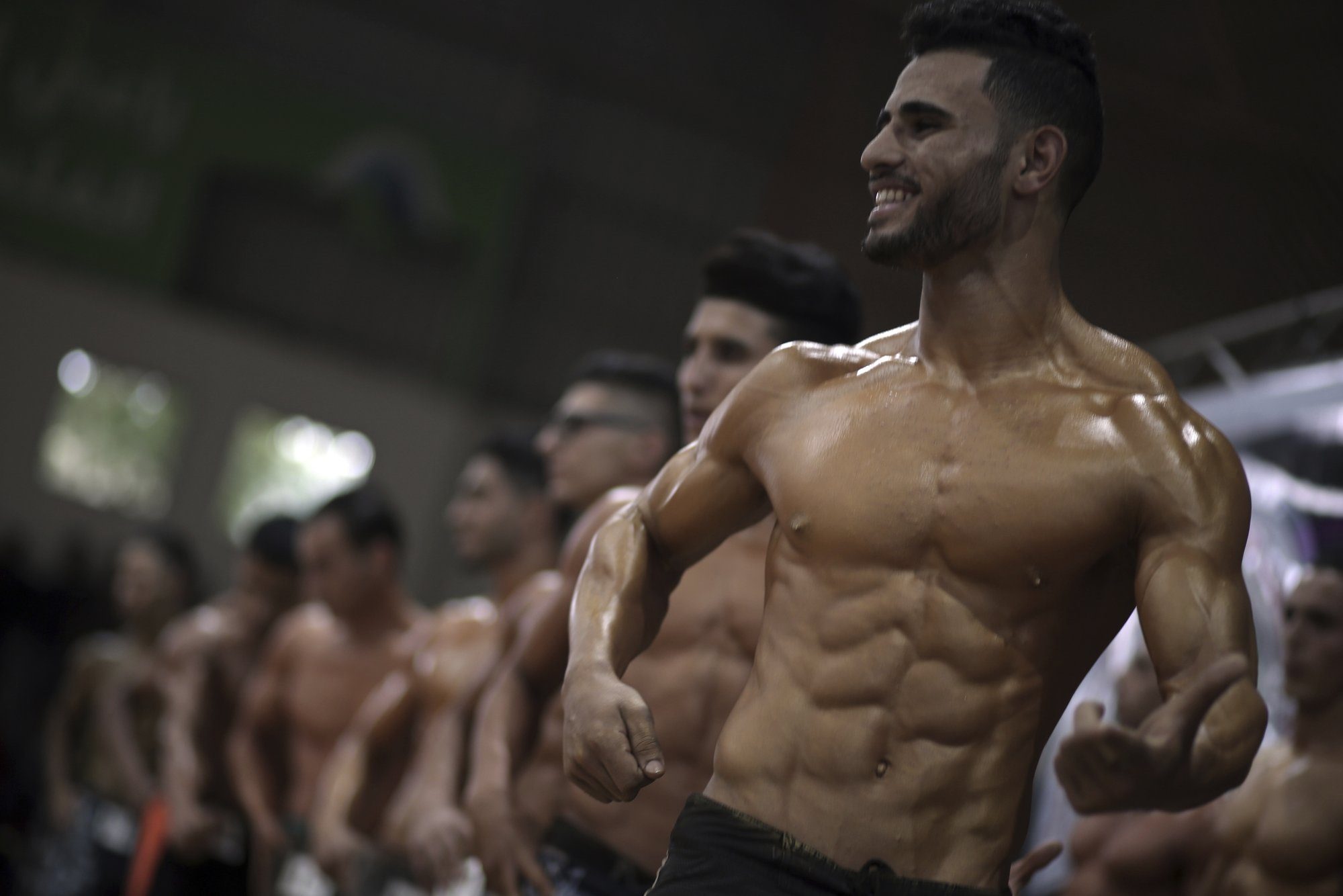 مسابقة كمال الأجسام في غزة / شبكات اجتماعية